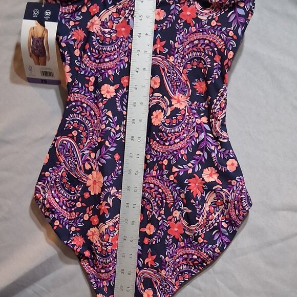 Lands' End Floral Women's One Piece Swimsuit - Picture 11 of 11